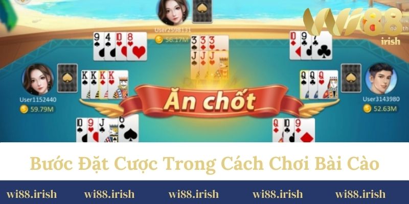 Bước đặt cược trong cách chơi bài cào 
